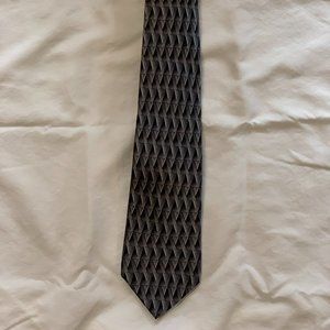 Men's Arrow Silver Print Necktie